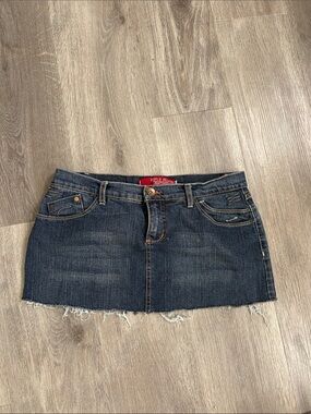 Women's Dark Blue Denim Mini Skirt